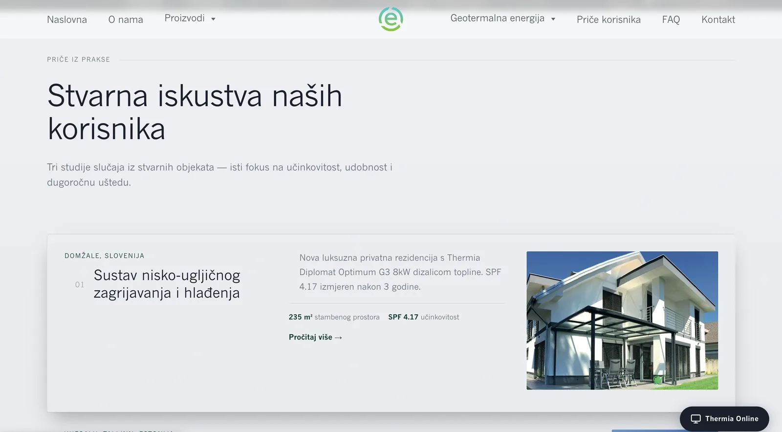 Sekcija čestih pitanja na web stranici Ekoplan Sustavi